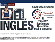 Tablet Screenshot of langlab.com